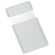 thumbnail image 1 of Espejo de bolsillo Uxcell de acero inoxidable irrompible, espejo compacto de maquillaje con funda de cuero PU (Plata, 2.44 x 3.74"), 1 of 7