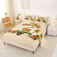 thumbnail image 2 of Manfei Kawaii Camper Queen Sheets,Lovely Capybara Print Queen Sheet Sets,Brown,4pcs,1 Flat Sheet, 1 Fitted Sheet and 2 Pillowcases, 2 of 6