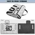 thumbnail image 6 of Xixirimido Quilted Golf Cart Seat Blanket Universal Heavy Duty Golf Cart Seat Cover Towel for EZGO Yamaha Club Car & More 2-Seater Carts Foldable Seat Covers, Love To Golf Print White, 6 of 8