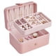 thumbnail image 1 of Joyero SONGMICS Travel Organizador de 2 capas, color rosa gelatina, 1 of 7