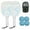 Blue, variant on Pickleball Rackets Set Pickleball Paddle Set of 2 Rackets and 4 Pickleballs Balls Pickle-Ball Racquet with Balls Sports Accessory