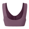 thumbnail image 5 of VISALY Front Closure Bras for Women, High Support Adjustable Strap Full Coverage Up Bras Comfortable No Underwire S, Wireless Bra, Front Closure Bras for Women, Bras (Purple, 42), 5 of 9