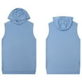 thumbnail image 5 of JIUKE Mens Hoodies Sleeveless Hooded Tank Top Workout Shirts Running Gym T-Shirts Basic Tees M-3XL, 5 of 5
