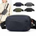 thumbnail image 1 of RKSTN Crossbody mens Personalized Men' Solid Color Leisure Nylon Backpack Large Capacity Daily Personalized Chest Bag, 1 of 3