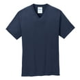 thumbnail image 5 of Yellow Rooster Men's Core Cotton V-Neck T-Shirts Navy S, 5 of 6