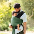 thumbnail image 4 of Moby Wrap Easy-Wrap Baby Carrier in Olive/Onyx, 4 of 12