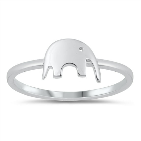 Elephant Modern Wholesale Ring .925 Solid Sterling Silver Band Jewelry Female Male Unisex Size 6