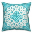 thumbnail image 2 of Creative Products Light Blue and White Circle Mandala 20x20 Indoor / Outdoor Pillow, 2 of 2
