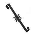 thumbnail image 3 of Colgador de corona para puerta de entrada, soporte de guirnalda, decorativo, de metal, resistente, para oficina, Pascua, primavera, boda, porche. Negro, 3 of 8