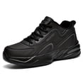 thumbnail image 2 of Stylish Mens Color Block Sneakers - Durable Lace-Up Design with Non-Slip Sole - Comfortable Shock-Absorbing Outdoor Footwear, 2 of 5