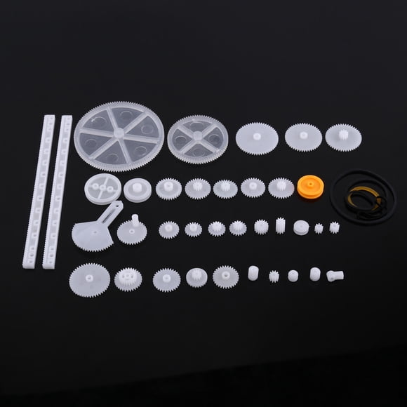 Piezas de juguete, engranajes de plástico, poleas, correas, kits de poleas y engranajes, los mejores materiales