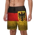 thumbnail image 5 of Mens Swim Trunks German Flag With The German Quick Dry Board Shorts with Compression Liner, 5 of 6