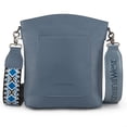 thumbnail image 6 of Montana West Women’s Medium Crossbody Purse Double Compartments with Guitar Strap, Jean, 6 of 7