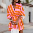 thumbnail image 1 of Mefallenssiah Mode Femmes Casual Sexy Robes d'Impression d'Été Poackets Sans Manches Mini Robe, 1 of 5