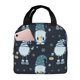 thumbnail image 1 of Disketp Gnome and Snowflakes for Insulated Lunch Bag for Women and Men, Perfect for Work, Hiking, Picnic, 1 of 8