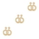 thumbnail image 3 of Qarigey Articulos Trenzados Rattan Pendientes Circulares Con Hoja Cobre Comodos Exquisitos A La Moda Atractivo Jewerly Blanco Blanco durchschnittlicher Code 3Conjunto, 3 of 6