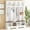 White, variant on DTTRA 76.7" Tall Farmhouse Hall Tree with Shoe Storage Bench, 3-in-1 Entryway Coat Rack with 8 Vintage Hooks & 8 Open Cubbies, Heavy-Duty Mudroom Organizer for Living Room, Black