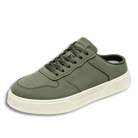 CHICVOMEY Casual Sneakers for Men Slip On Backless Tennis Shoes Rubber Non Slip Round Toe Lightweight Comfortable Work Daily