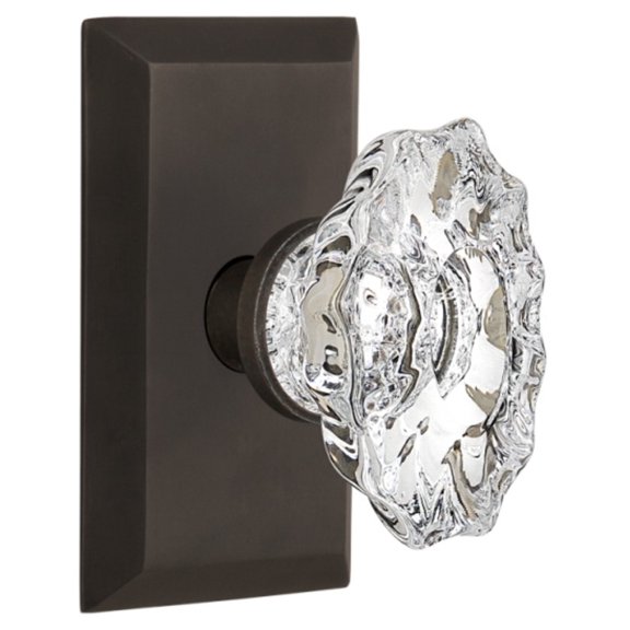 Nostalgic Warehouse Stucha_Sd_Nk Chateau Solid Brass Single Dummy Door Knob - Bronze