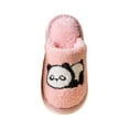 thumbnail image 4 of BOBOGOJP Boys Girls Plush Slippers Cute Bunny Graphic Fuzzy House Indoor Shoes Flat Non Slip Warm Closed Toe Shoe Winter Home Light Pink for Size 13, 4 of 4