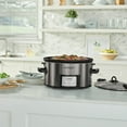 thumbnail image 4 of Crockpot 7-Quart Easy-to-Clean Cook & Carry Slow Cooker, Stainless Steel, 4 of 7