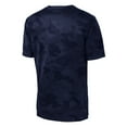 thumbnail image 6 of Mens Moisture Wicking CamoHex Polyester T-Shirt True Navy M, 6 of 8