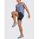 thumbnail image 3 of Shorts CRZ YOGA para Hombre 5" Sin Forro Secado Rápido Azul Marino M, 3 of 8