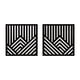 thumbnail image 4 of 2 piezas de adornos de pared de madera rústicos, creativos, decorativos, bohemios, abstractos. negro, 4 of 9