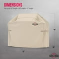 thumbnail image 3 of Grillman Premium BBQ Grill Cover, Heavy-Duty Gas Grill Cover for Weber, Brinkmann, Char Broil etc. Rip-Proof, UV & Water-Resistant (52 L x 26 W x 43 H, Tan), 3 of 7