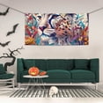 thumbnail image 2 of Picia Vibrant Leopard In Flowers Pattern Party Banner, Festive Decoration, Holiday Banner, Celebration Decor, Event Banner, Reusable Party Banner-Small, 2 of 8