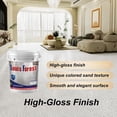 thumbnail image 2 of Epoxy Floor Paint, Epoxy Sand Floor Paint, High Gloss Marble Effect Coating for Concrete, Waterproof, Non-Slip, for Basement, Wood Floors, Garage, Outdoor ,Purple,1kg(32oz), 2 of 7