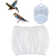 thumbnail image 6 of Universal Organza Bird Cage Seed Catcher Net Cover Parrot Mesh Net Cover Black 400x0.1mm, 6 of 9
