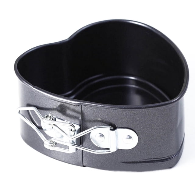 4 Pcs 4 Pouces en Forme de Coeur Moule à Gâteau Antiadhésif Ressort Moule à Rôtir Accessoires de Cuisson Nouveau