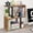 Brown, variant on Small Desktop Bookshelf for Top of Desk Shelf - Mini White Table Bookcase 3-Tier Shelves Storage Book Organizer Hutch for Dorm Office College