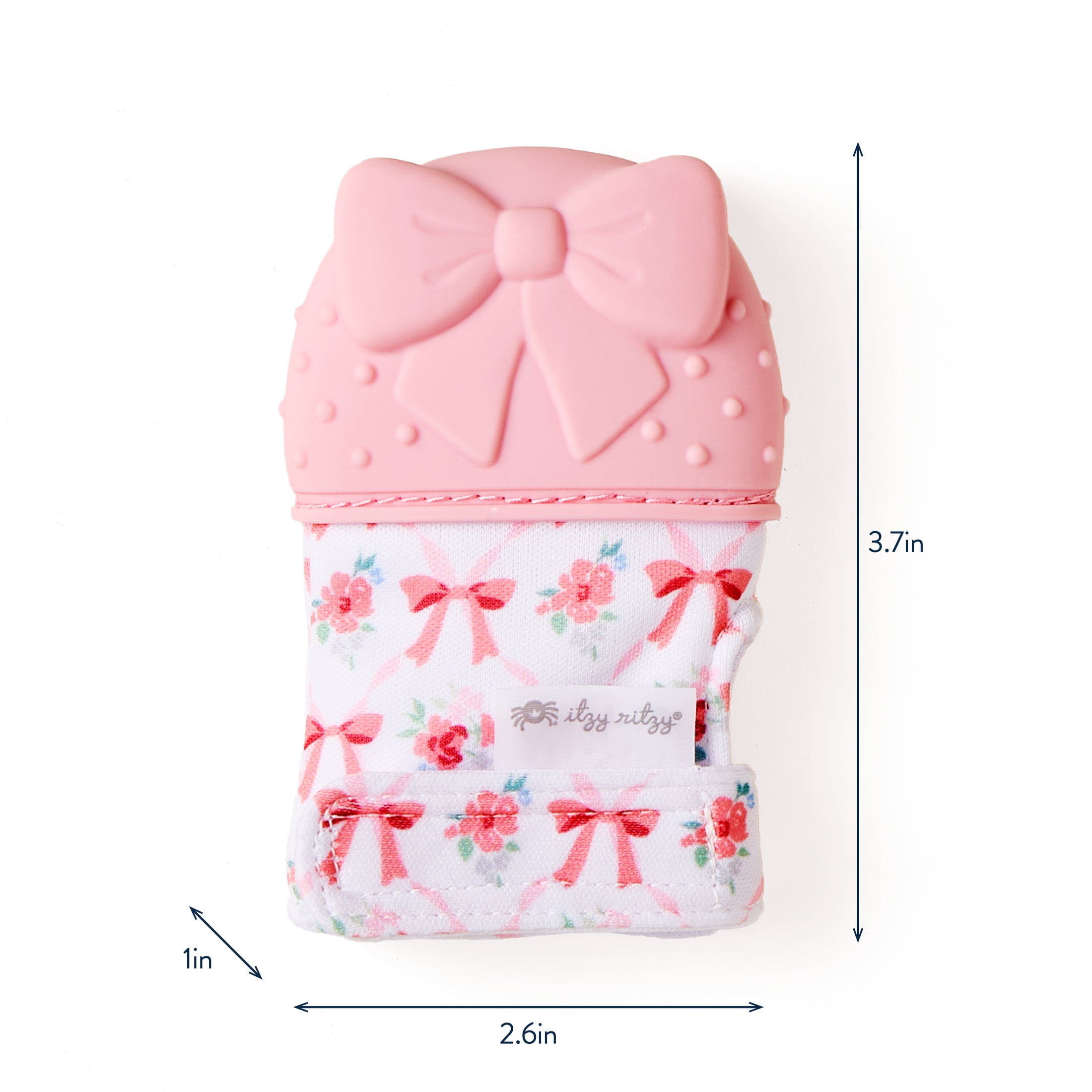 Itzy Ritzy Teething Mitt™ Ribbons and Roses 0m+