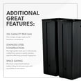 thumbnail image 2 of ToiletTree Products 16 Gal Stainless Steel 2 Compartment Trash Bin, 2 of 7