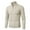 Beige, variant on Stamzod Mens Long Sleeve Shirt Plus Size Men Clothes Fashion Solid Color Trendy Shirts Quarter Zip Pullover Men Shirts Tops
