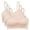 Beige, variant on Women's String Bralette Pack, 3-Pack, Cotton Sports Bralette Bras for Women, Solid or Assorted Wireless Bras (Black, M)
