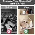 thumbnail image 4 of Organizador de Carteras para Closet SSAWcasa, Separador Acrílico para Estantes, 4 of 8