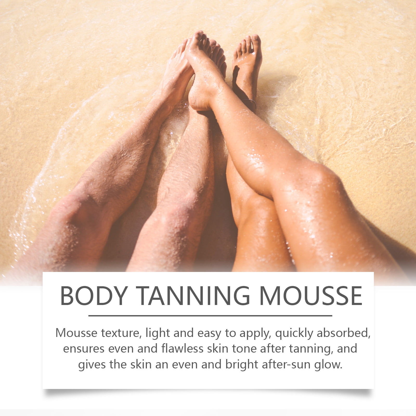 Alvantor Sunless Self Tanner Mousse, Bronze Tanning, 3.38 fl. oz.