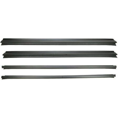 Door Window Belt Weatherstrip - 4 Piece Set - Compatible with 1994 - 2001 Dodge Ram 1500 1995 1996 1997 1998 1999 2000