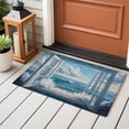 thumbnail image 4 of Window On The Ocean Washable Area Rug 2x3 111 Wave Cloud Low-Profile Area Rugs with Non Slip Backing Indoor Floor Carpet for Entrance Living Room Bedroom Home Office, 4 of 9