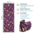 thumbnail image 2 of Purple Dinosaurs Dino Roar Pattern Hot Yoga Mat Towel Non Slip for Hot Yoga - Quick-Drying Yoga Mat Cover with 4 Corner Pockets with Travel Bag - Hot Yoga Towel Non Slip 74"x26", 2 of 6