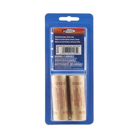 Estes, Model Rocket Engine, E12-0, 3pk with starters and plugs ...