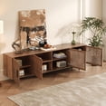 thumbnail image 6 of WGYPRIME TV Stand for TVs up to 85", Modern Entertainment Center with Closed Storage & Cable Management,TV Console with Solid Wood Legs for Living Room, 6 of 17