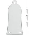 thumbnail image 1 of Yazoeia 3 Holes Metal Bell Shaped Guitar Truss Rod Cover Les Paul Truss Rod Cover for Epiphone LP Les Paul Electric Guitar(silver) CJC912-152756, 1 of 9