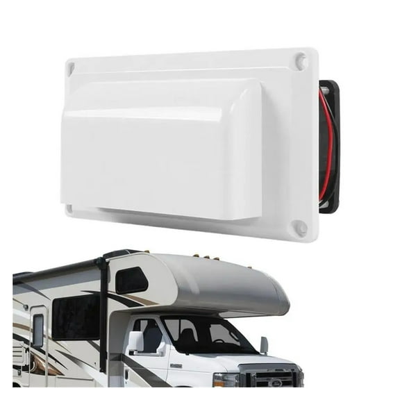 RV Caravan Exhaust Fan Side Vent Ventilation Ran Hood Vent 12V 25W Strong Wind Low Noise For Motorhome Camper Accessories ,Easy to Use