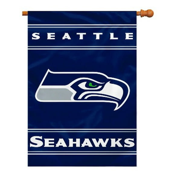 Seattle Seahawks 2-Sided 28 X 40 House Banner