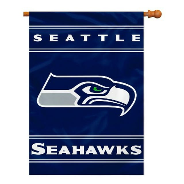 Bannière de Maison Seattle Seahawks 2 Faces 28 X 40