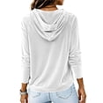 thumbnail image 7 of yillto Womens Sweatshirt Velvet Hoodies Long Sleeve Pullover Fashion Fall Winter Christmas Sweatshirts, 7 of 7